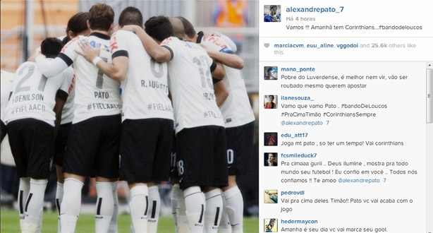 Instagram do Alexandre Pato