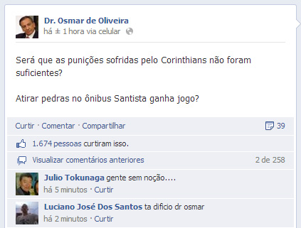 Facebook do Dr. Osmar