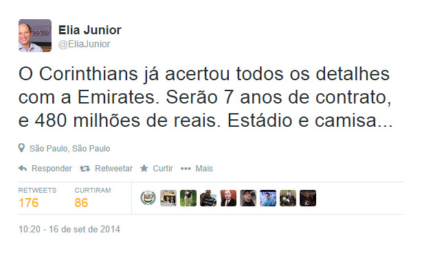 Elia Junior - Naming Rights da Arena Corinthians