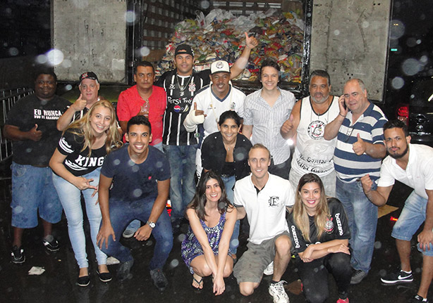 Caminho de alimentos na Arena Corinthians