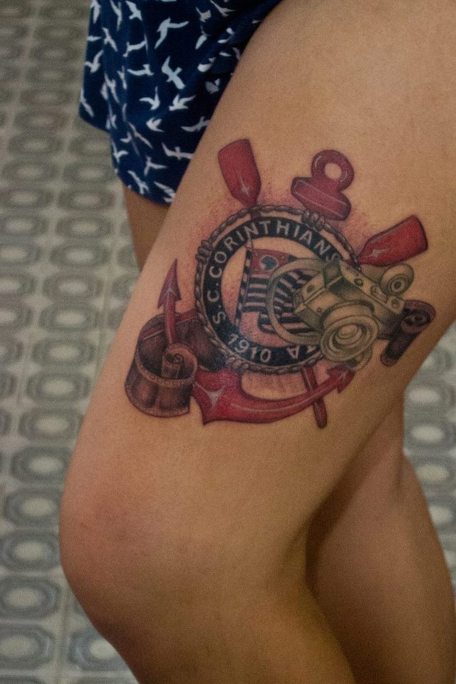 Tatuagem do Corinthians da Anna