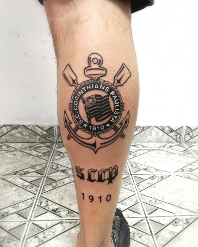 Tatuagem do Corinthians do Binho