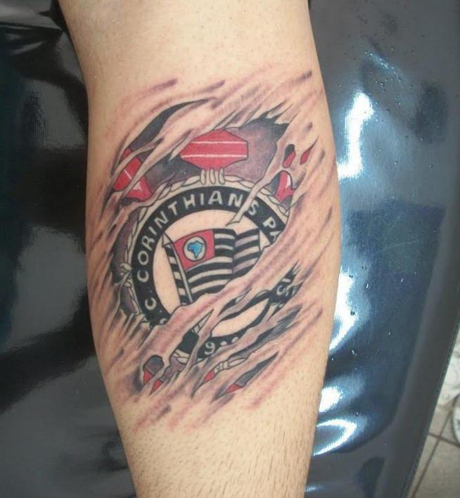 Tatuagem do Corinthians do Everton