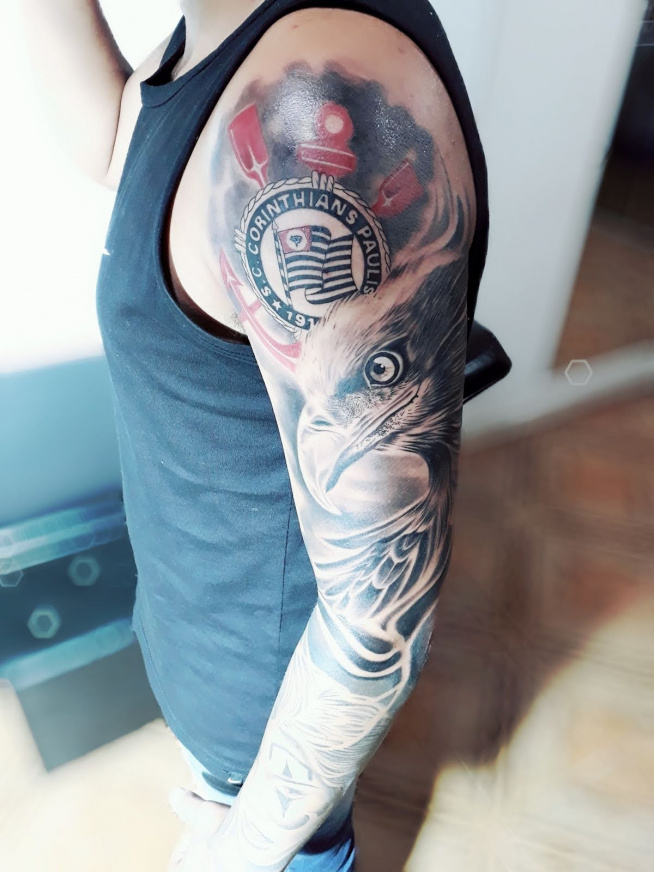 Tatuagem do Corinthians do Jean