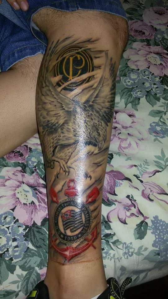 Tatuagem do Corinthians do Julio cesar Andrade