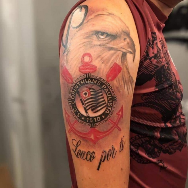 Tatuagem do Corinthians do Nando