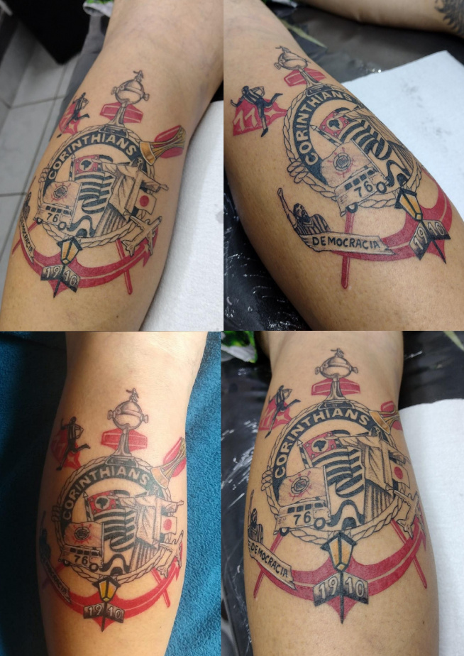Tatuagem do Corinthians do Sidney