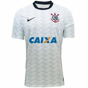 Camisa do Corinthians de 2012 - Camisa do Corinthians com patrocnio da Caixa - Branca