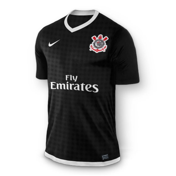 Camisa do Corinthians - Emirates - preta