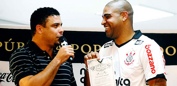 Ronaldo e Adriano no Corinthians