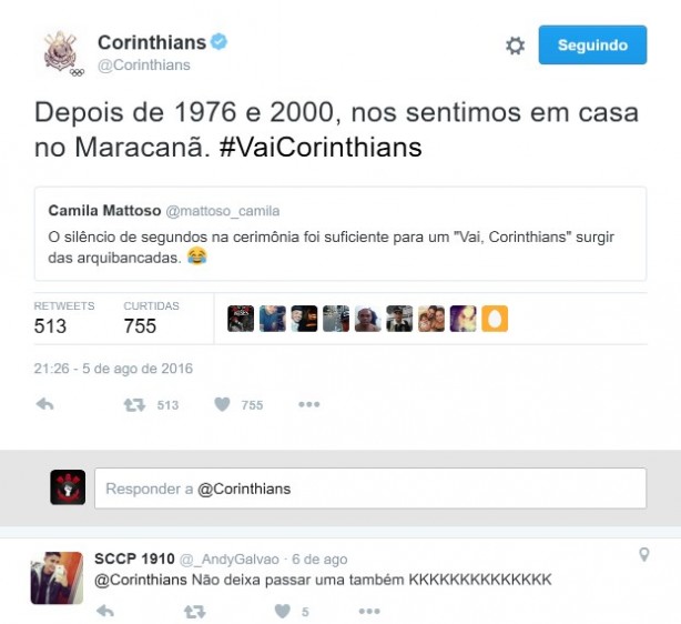 Vai Corinthians - Rio-2016