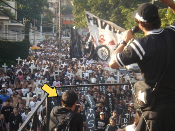 Protesto torcida do Corinthians