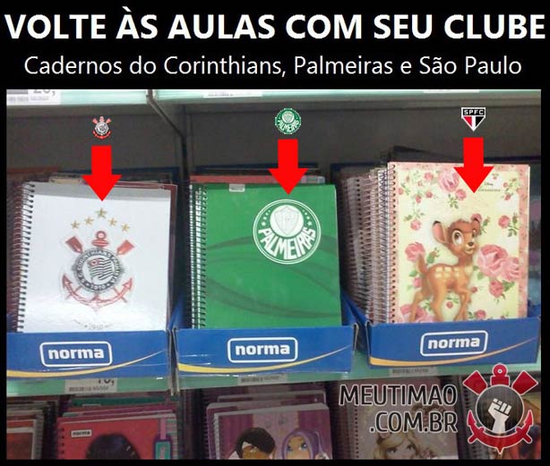 Volte as aulas com o caderno do seu clube