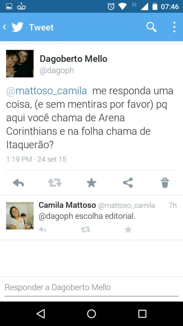 Vejam o n�vel da imprensa brasileira.