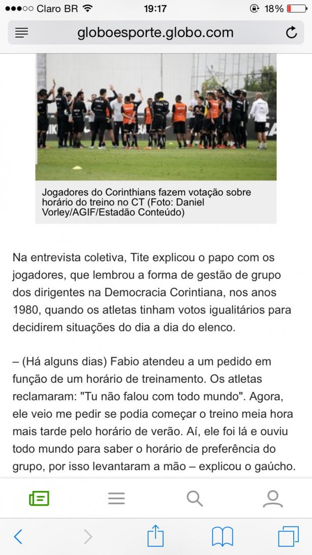 Democracia corinthiana: vers�o 2015