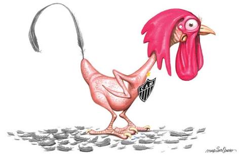 Galo voltando para o jogo ...