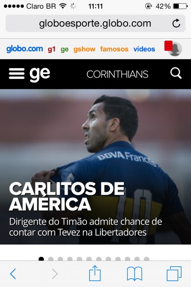 Saiu no site da Globo..