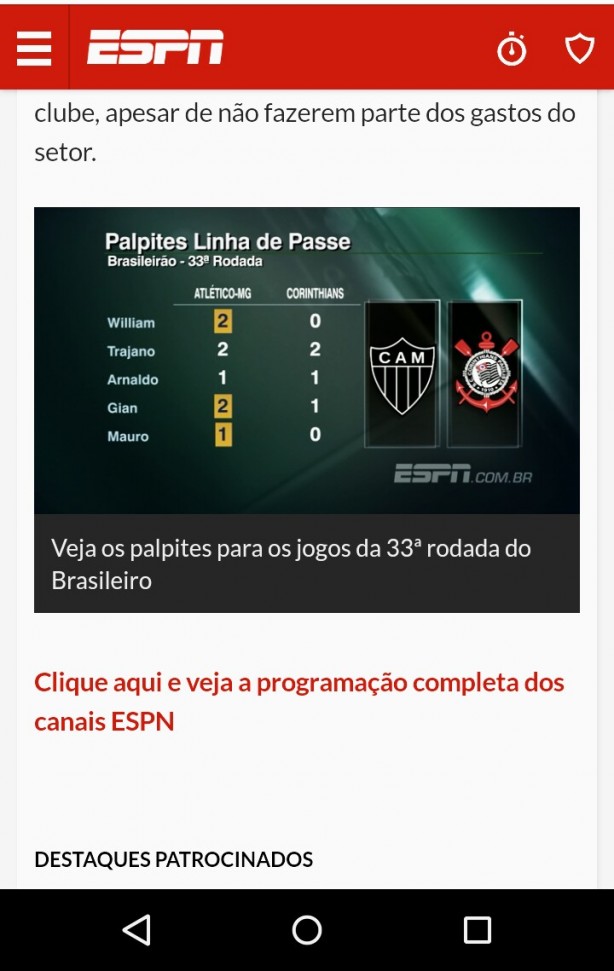 as porcarias de comentaristas da anti ESPN no acreditam na vitria do Corinthians, eu tenho certeza
