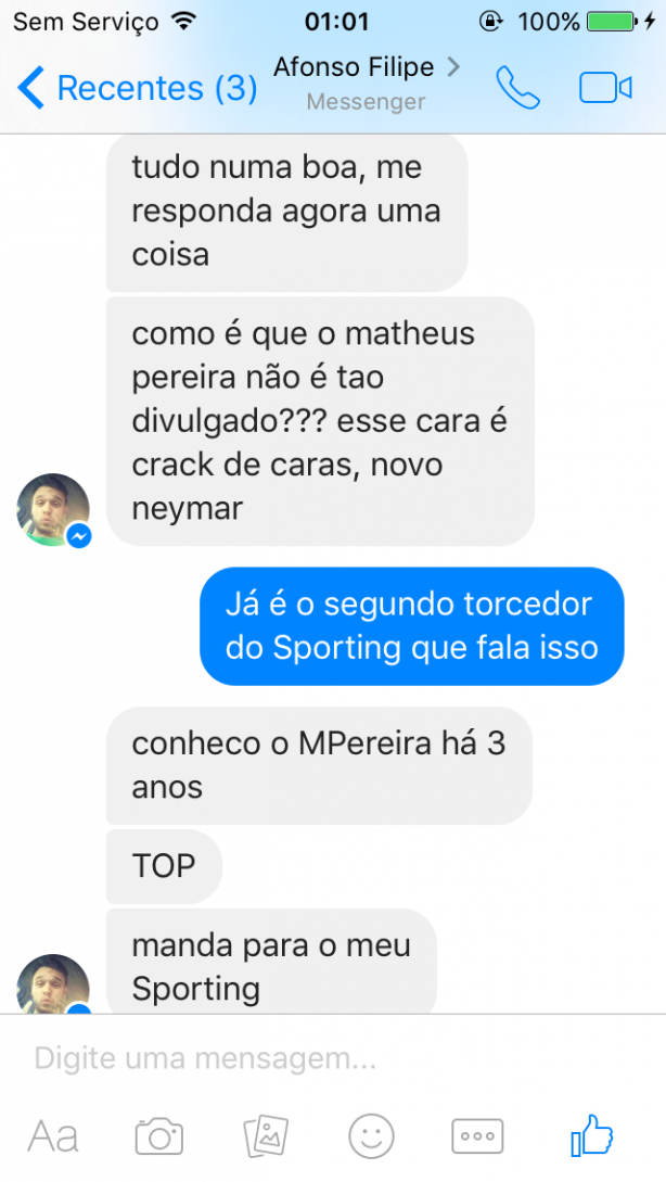 Olha o que o torcedor do Sporting acha de M. Pereira