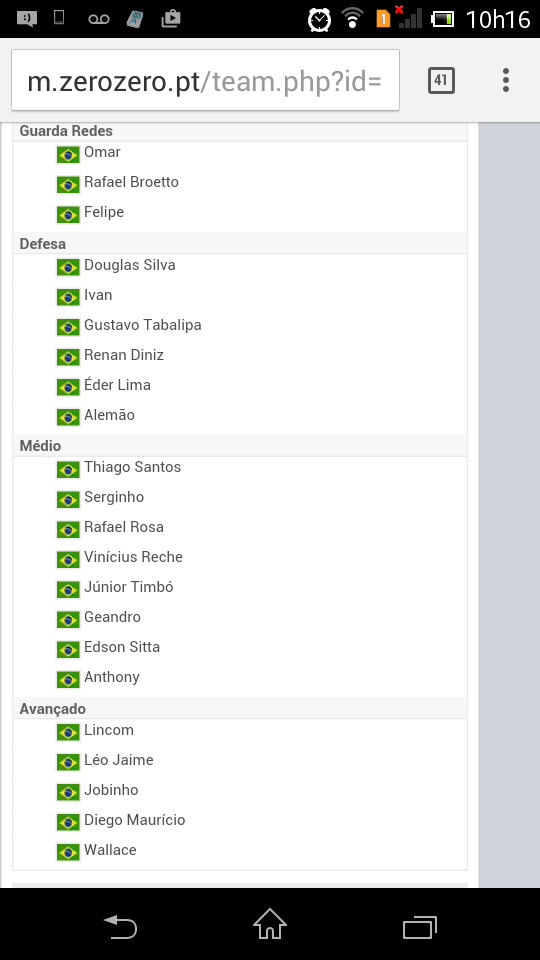 Poss�veis refor�os