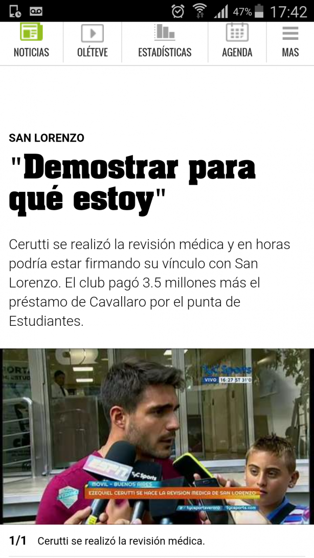 San Lorenzo contratando. Blanco saindo?
