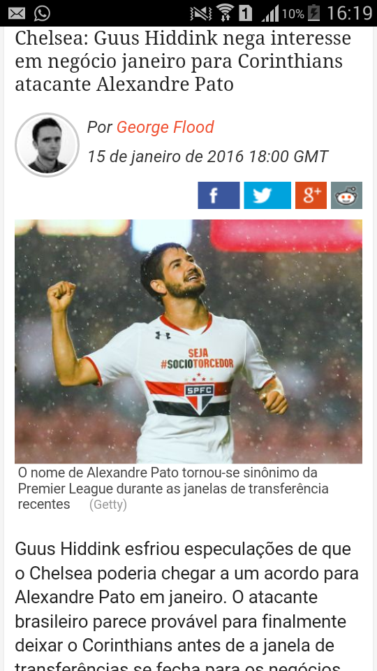 T�cnico nega interesse em Alexandre Pato