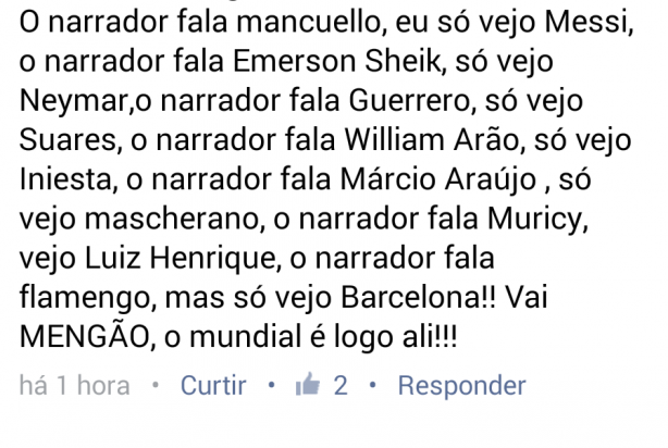 Flamenguista iludido