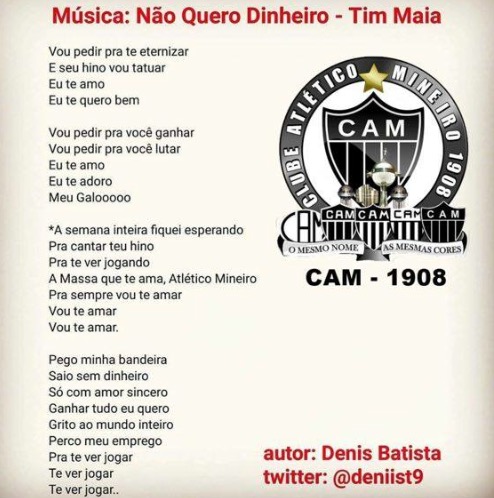 Torcida do Atltico de Minas querendo ser Corinthians mais uma vez...