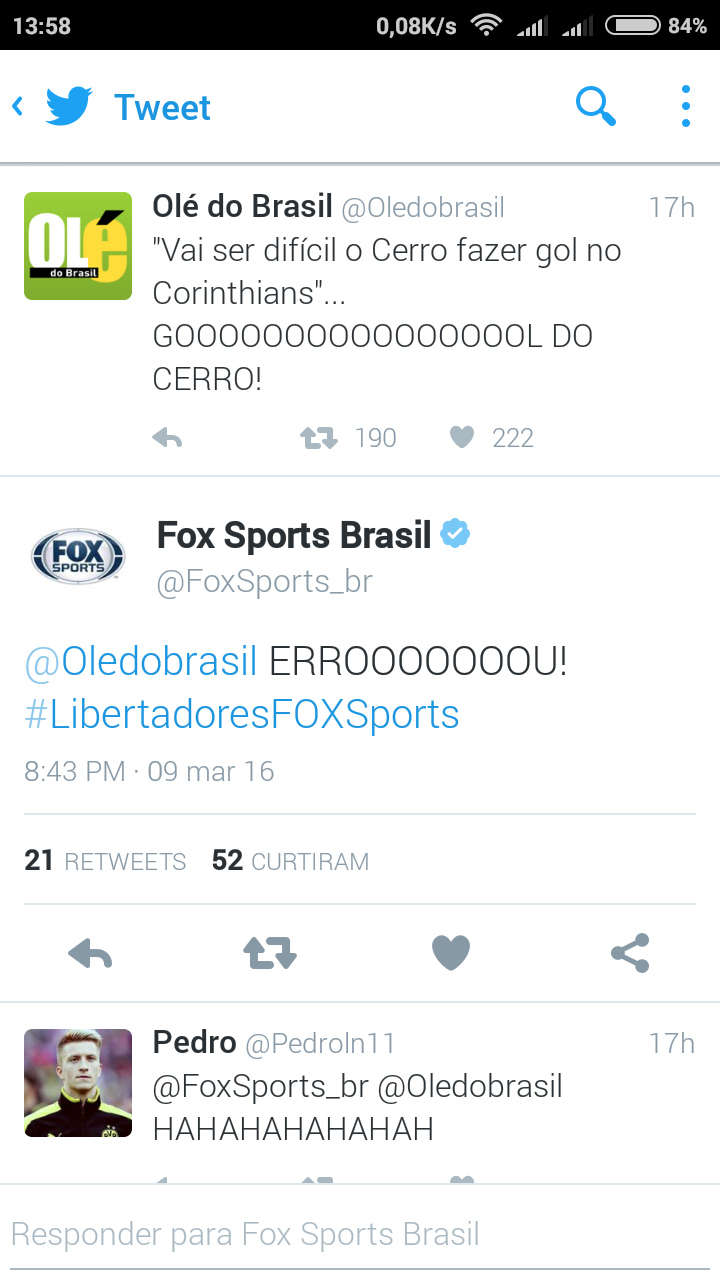 Post Especial para quem defende o Fox Sports e crtica a Globo