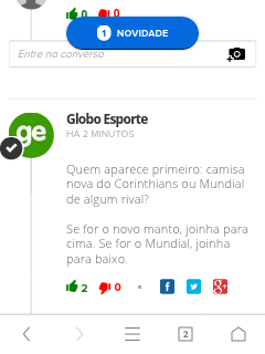 Globo Esporte mitando na cobertura do novo manto kkkk