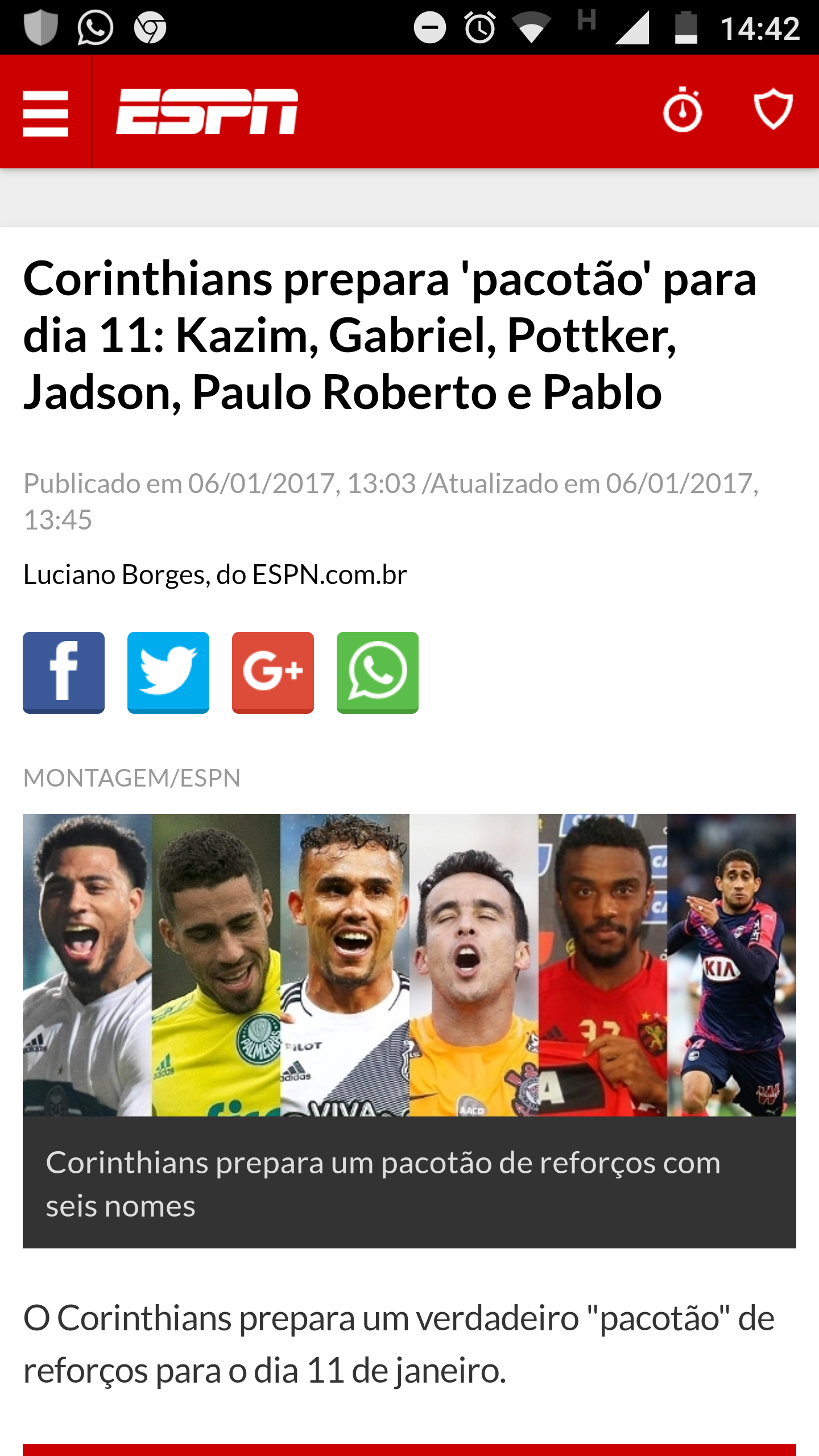 Voces acreditam...