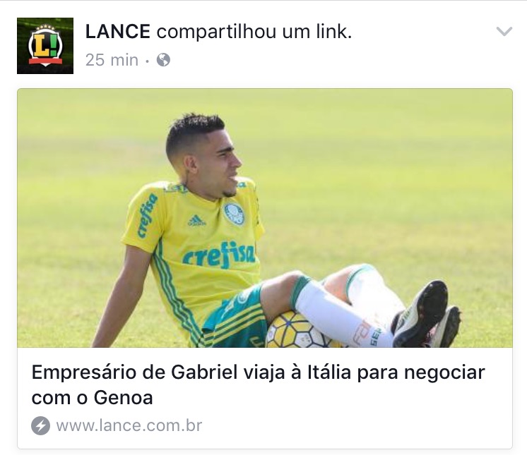 Gabriel n�o vem mais! Not�cia de agora 07/01 16:07