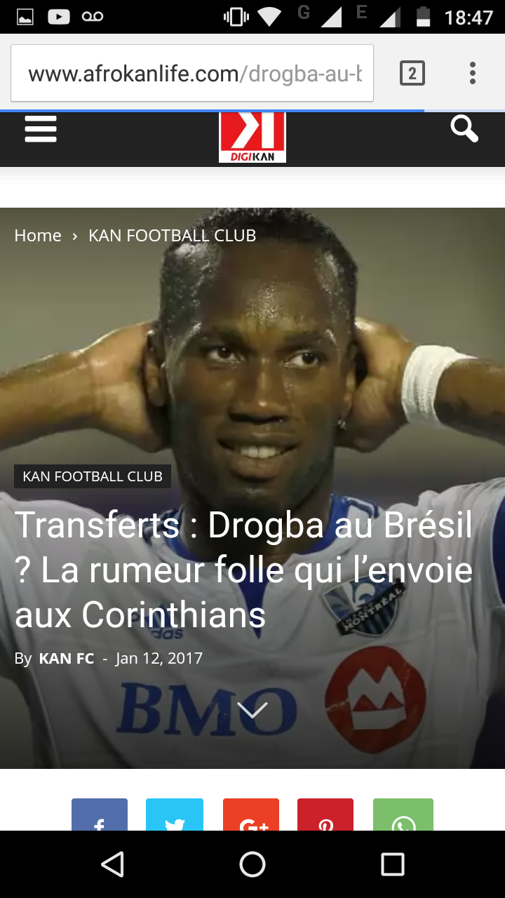 jornais do mundo noticiando a negociao do Corinthians com didier Drogba!