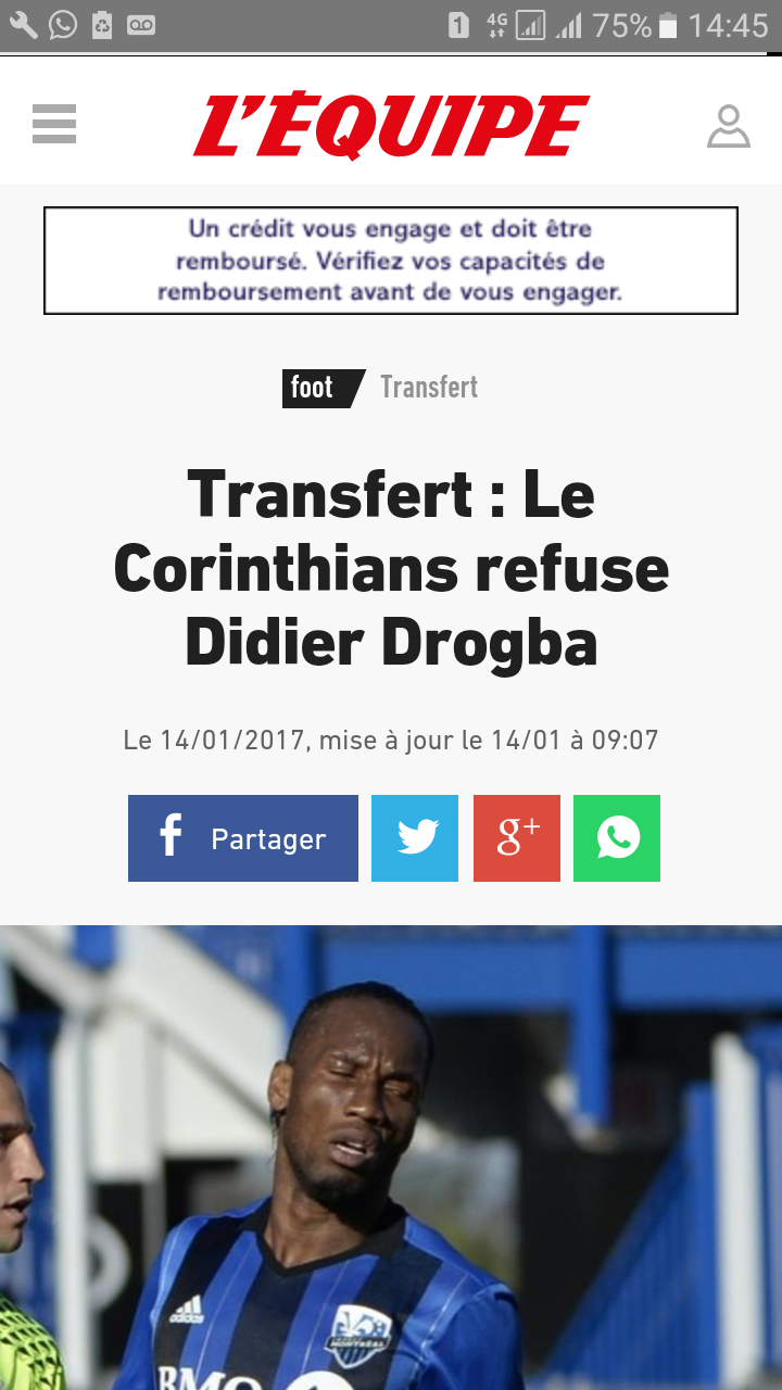 Corinthians recusa Drogba?