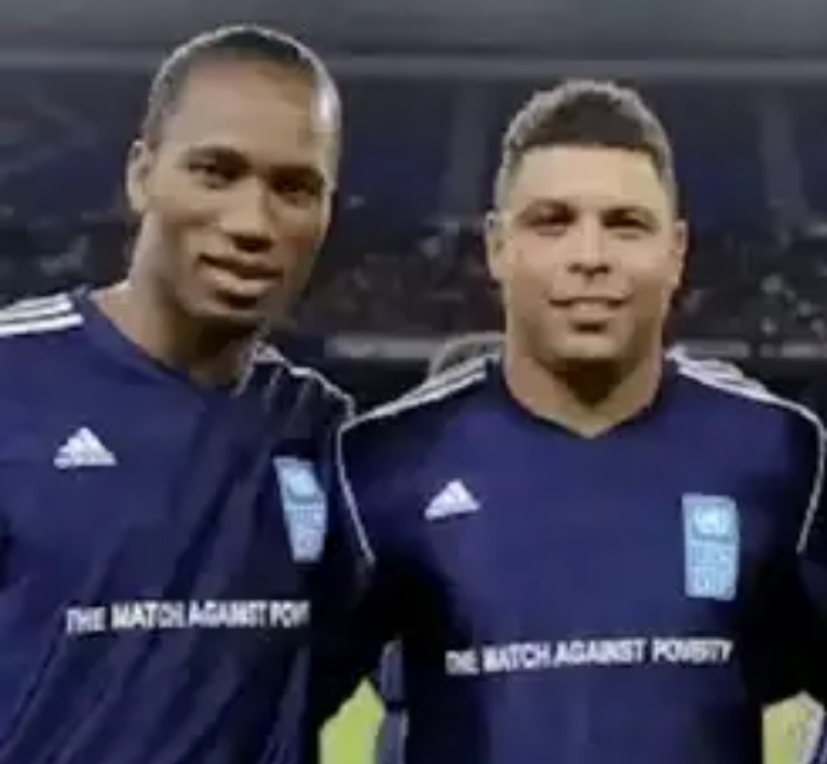 Ronaldo com Drogba!