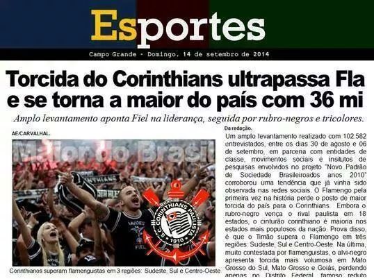Corinthians, s tem torcida em Sp e Paran!