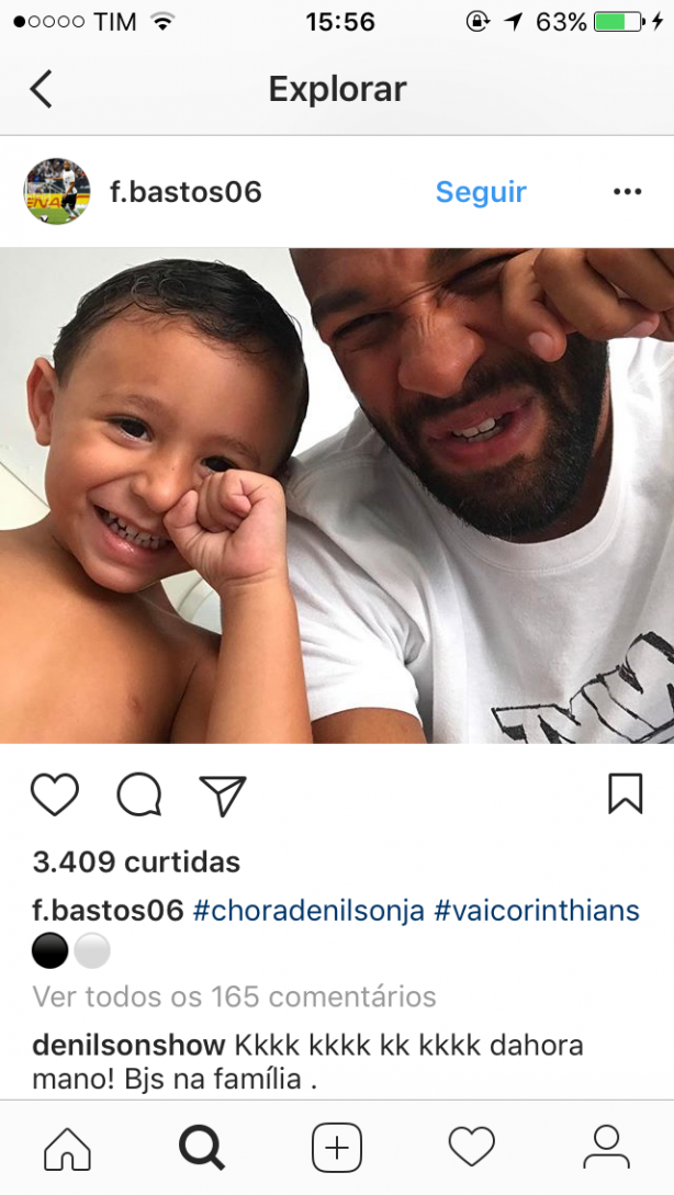 Felippe Bastos zoando o Denilson