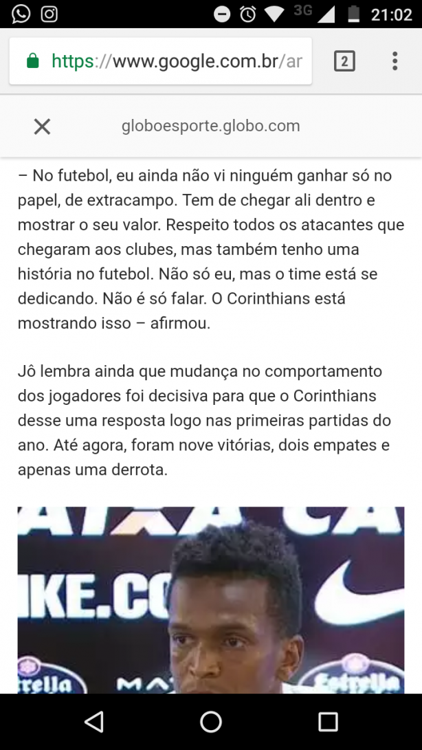 Quando ele falou isso muitos duvidaram