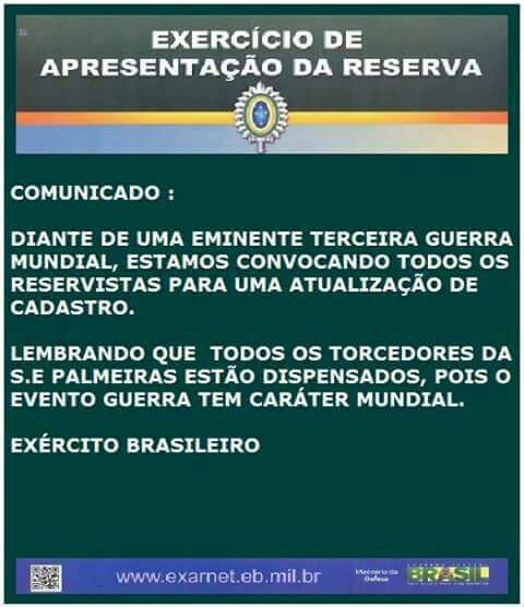Comunicado do Exercito Brasileiro