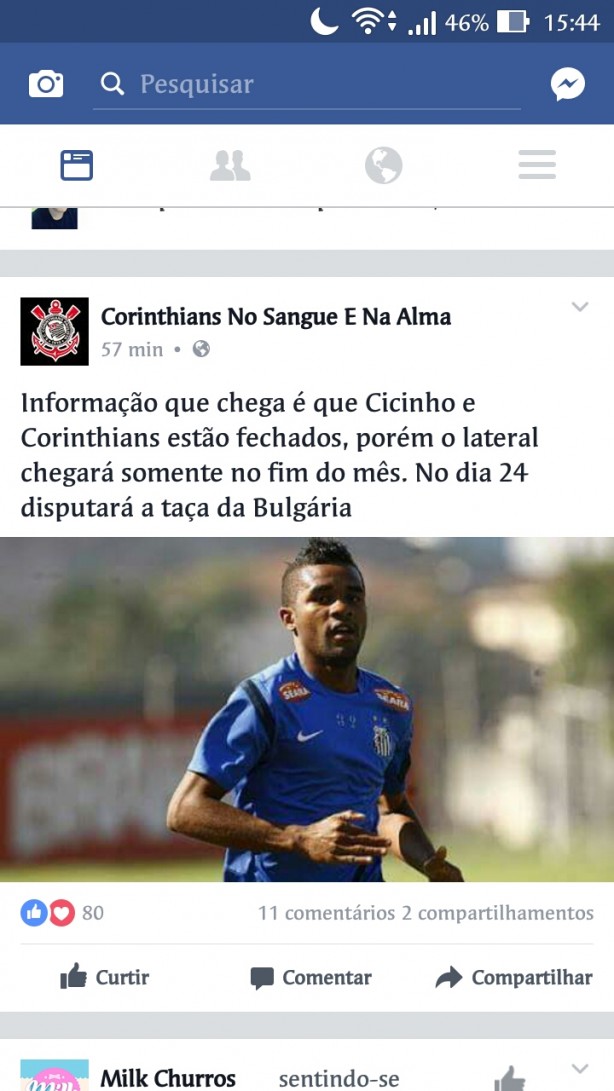 Cicinho  do Corinthians!