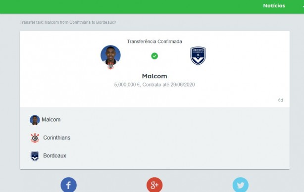 Malcom vendido.