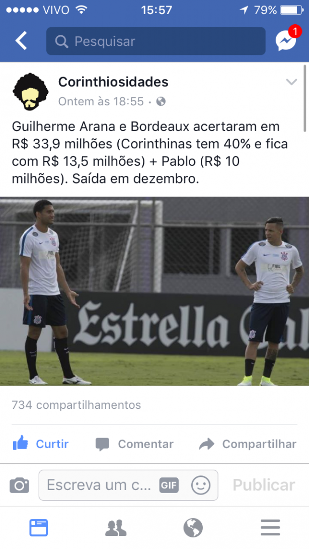 Guilherme Arana vendido, porm...