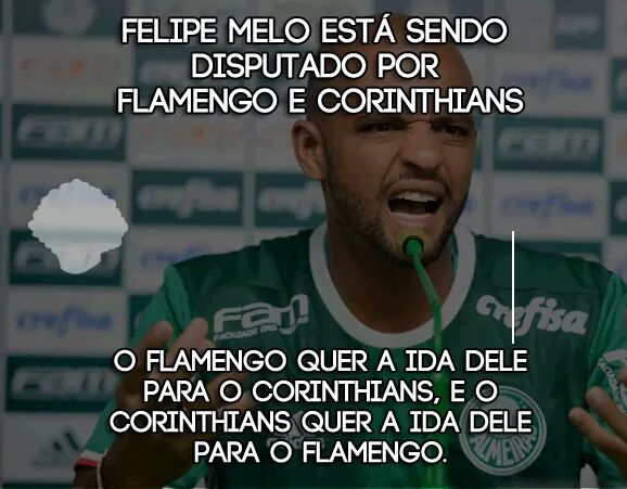 Felipe Melo est sendo disputado por Corinthians e Flamengo! VEJA.