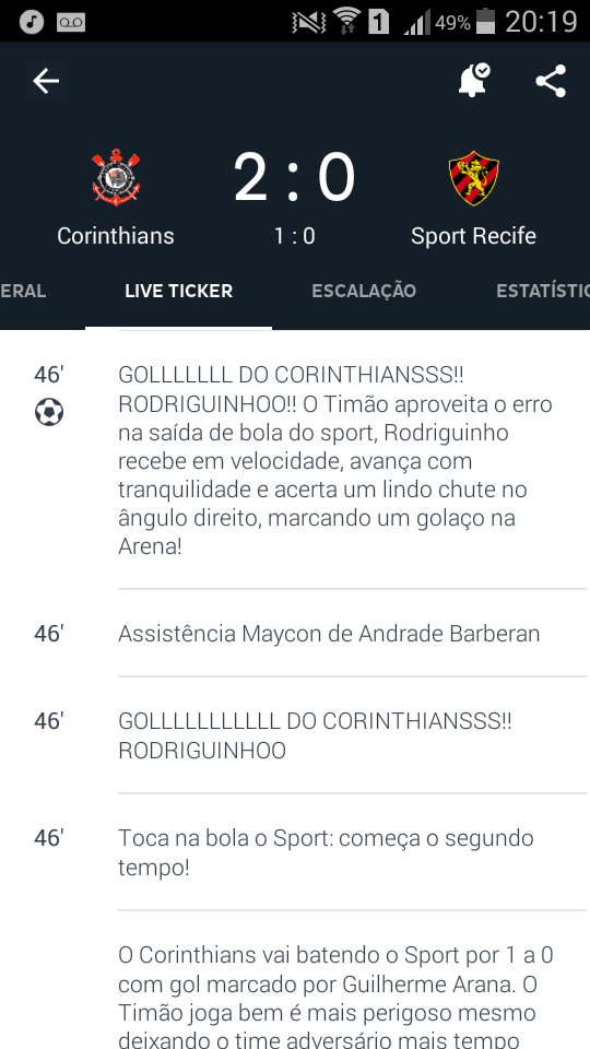 Melhor imagem da noite