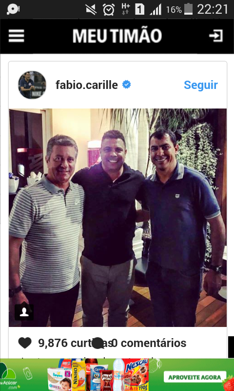 Jantar com Ronaldo! Walmir!e Carille, reuniao deve ter coisa boa por aiii.
