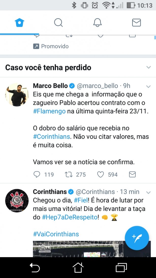 Pablo acertado com Flamengo