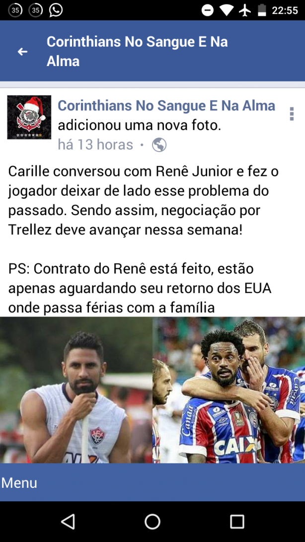 Carille conversou com Ren� Jr