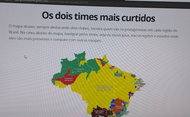 Mapa das curtidas 2017
