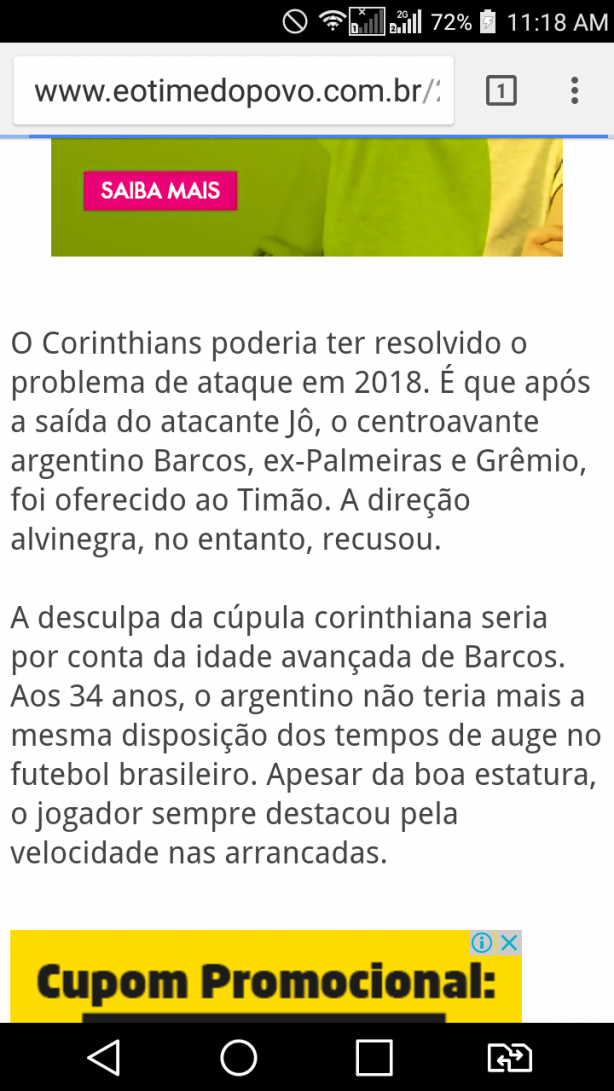 Diretoria vacilando.