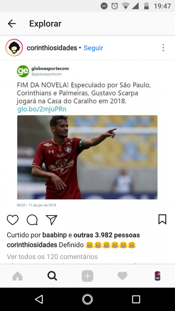 fim da novela scarpa, com final feliz...